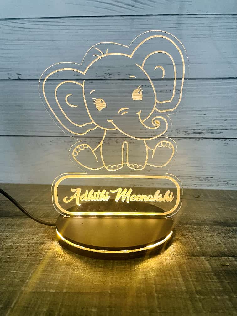 Cartoon Magic: Personalized Acrylic Light Stand for Kids