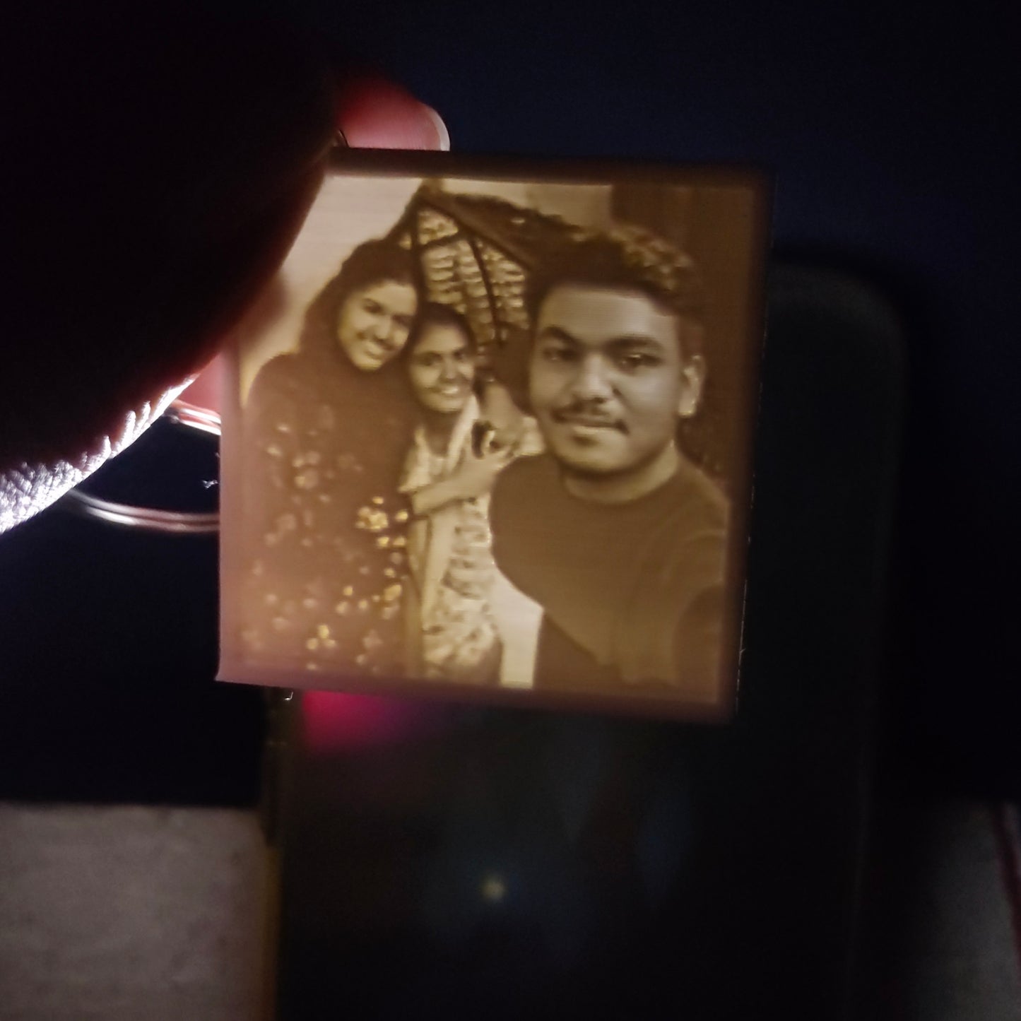 Custom 3D Lithopane Keychain: A Pocket-Size Portrait of Your Love