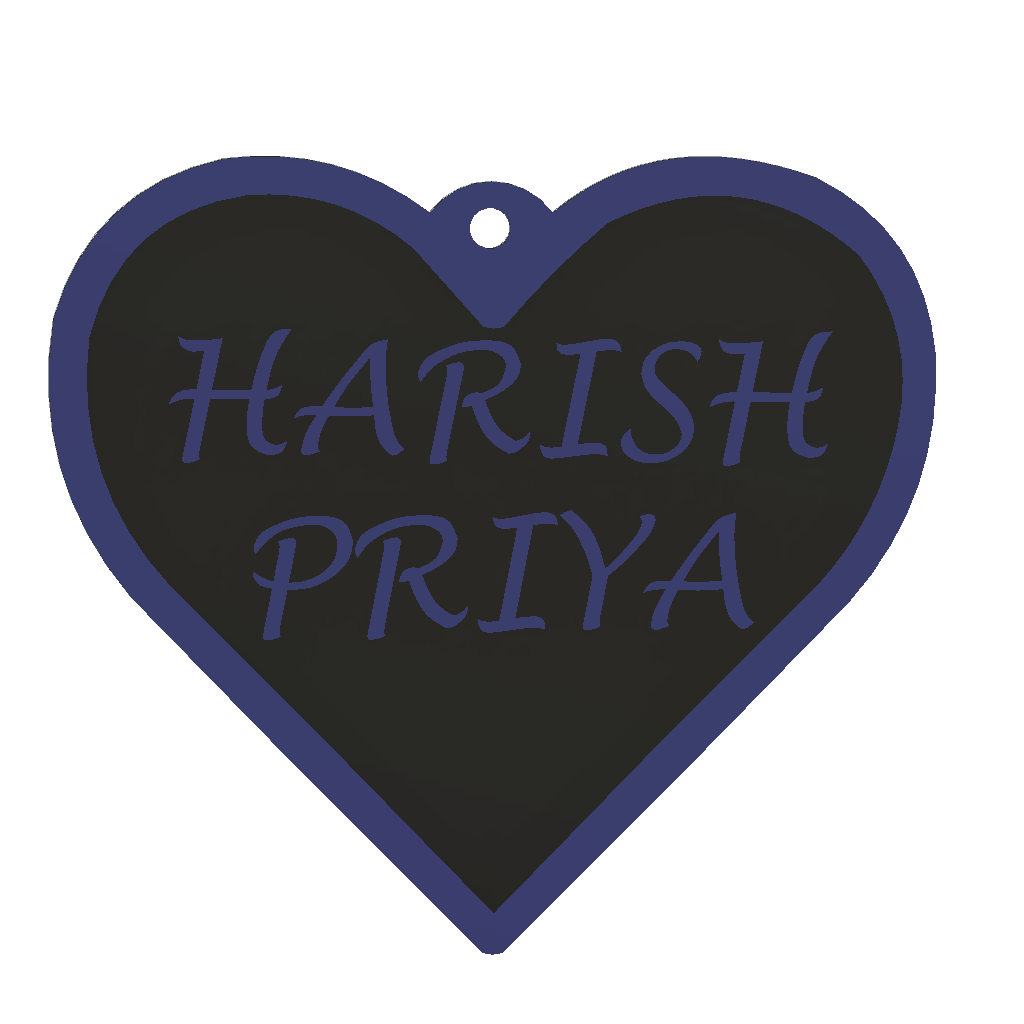 HEART | Pack of 2 5 line | Max 8 Letters | Price inclusive of taxes | Free shipping