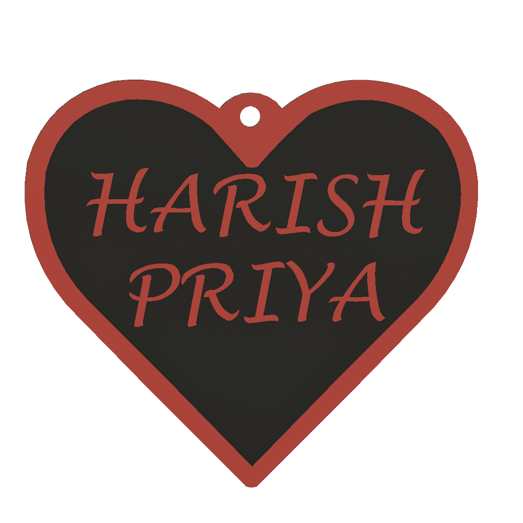HEART | Pack of 2 5 line | Max 8 Letters | Price inclusive of taxes | Free shipping