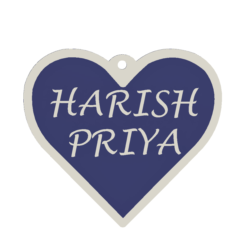 HEART | Pack of 2 5 line | Max 8 Letters | Price inclusive of taxes | Free shipping