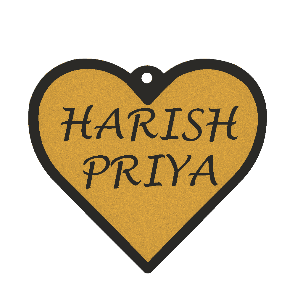HEART | Pack of 2 5 line | Max 8 Letters | Price inclusive of taxes | Free shipping