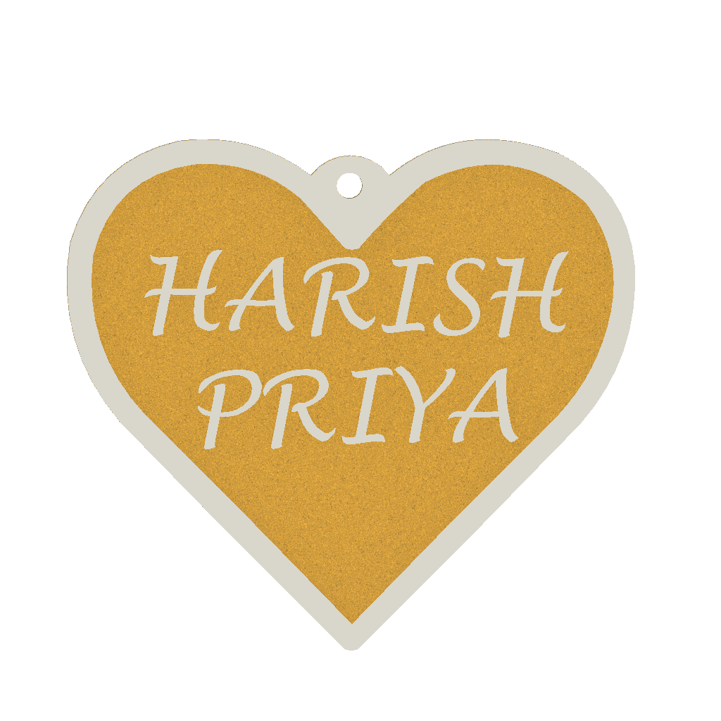 HEART | Pack of 2 5 line | Max 8 Letters | Price inclusive of taxes | Free shipping