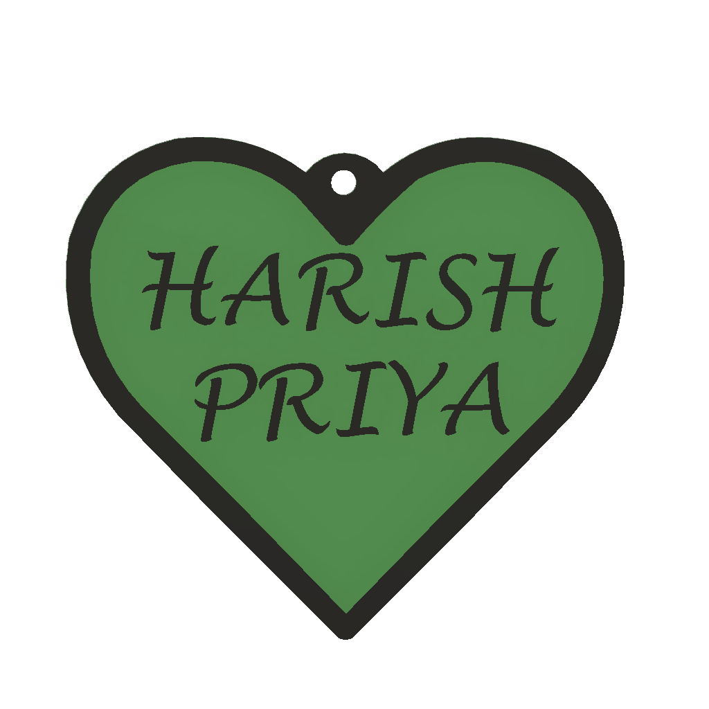 HEART | Pack of 2 5 line | Max 8 Letters | Price inclusive of taxes | Free shipping