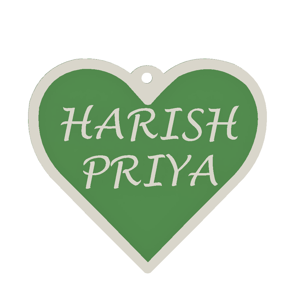 HEART | Pack of 2 5 line | Max 8 Letters | Price inclusive of taxes | Free shipping
