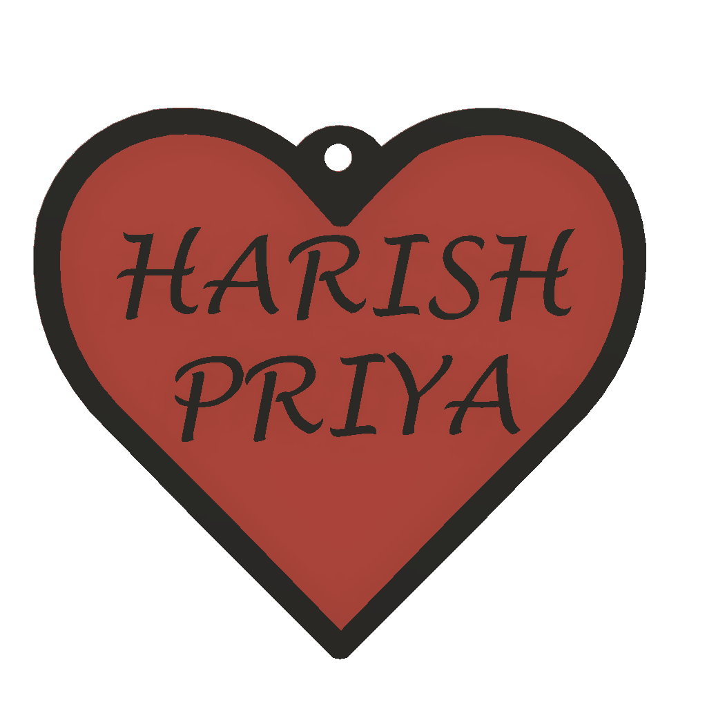 HEART | Pack of 2 5 line | Max 8 Letters | Price inclusive of taxes | Free shipping