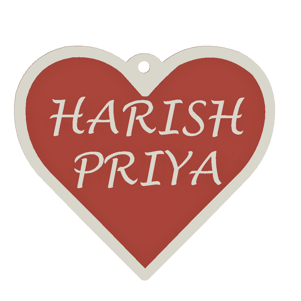 HEART | Pack of 2 5 line | Max 8 Letters | Price inclusive of taxes | Free shipping