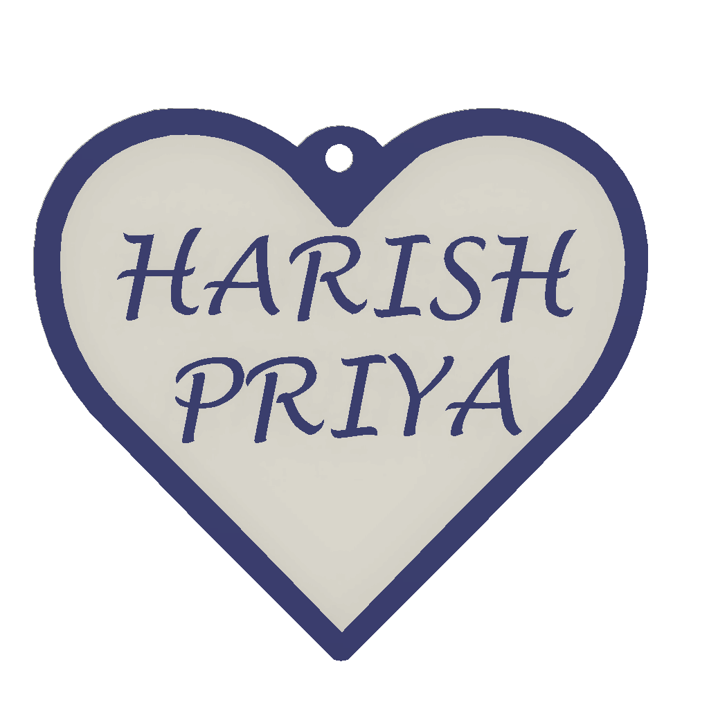 HEART | Pack of 2 5 line | Max 8 Letters | Price inclusive of taxes | Free shipping