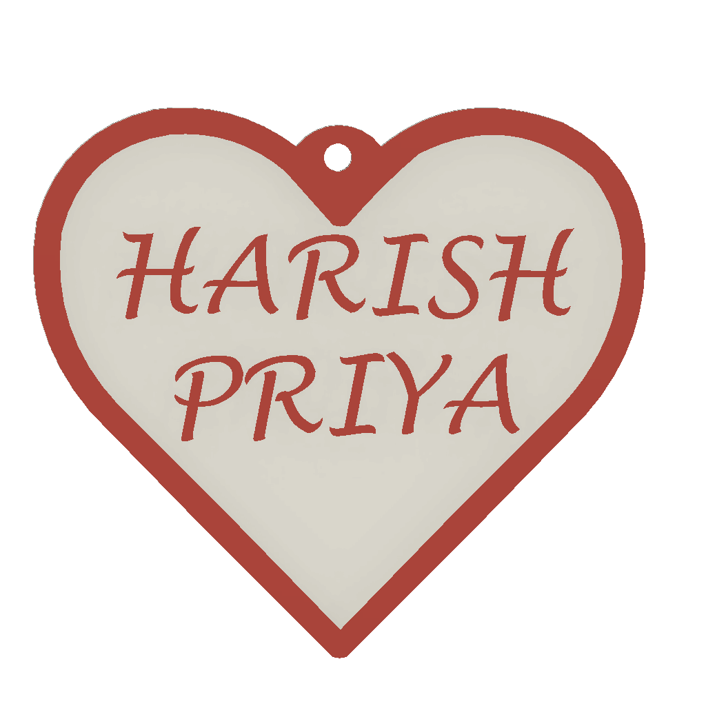 HEART | Pack of 2 5 line | Max 8 Letters | Price inclusive of taxes | Free shipping