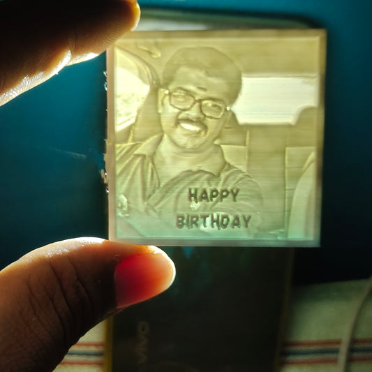 Custom 3D Lithopane Keychain: A Pocket-Size Portrait of Your Love